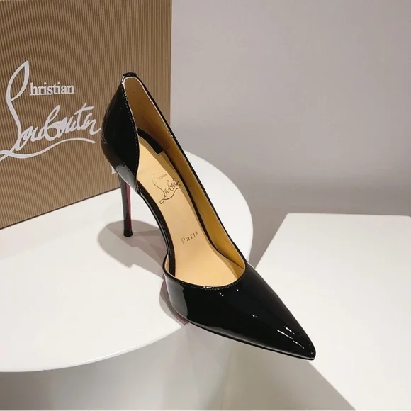 Chic Black Patent Leather Heels